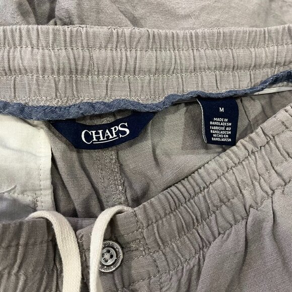 CHAPS Men's The Coastland Wash Chambray 6" Grey Shorts - Size Medium - Picture 3 of 3